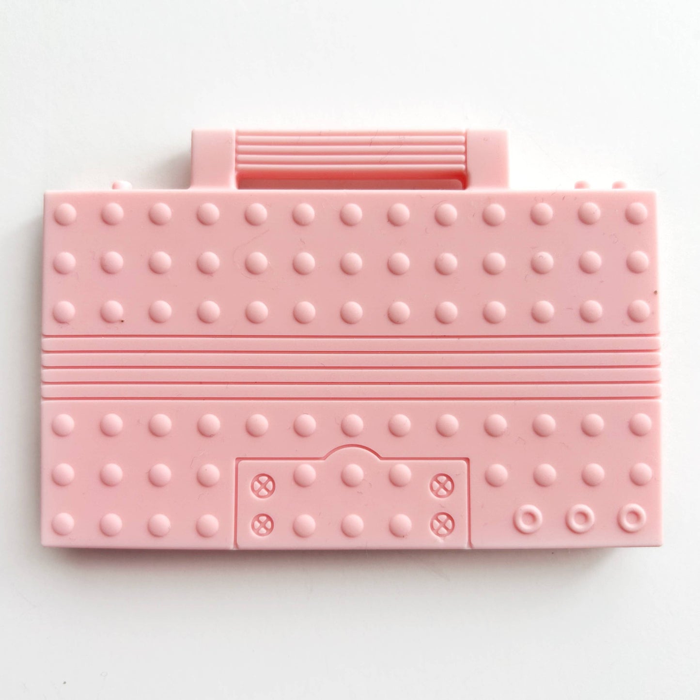 Baby Boom Box Silicone Teether - Light Pink
