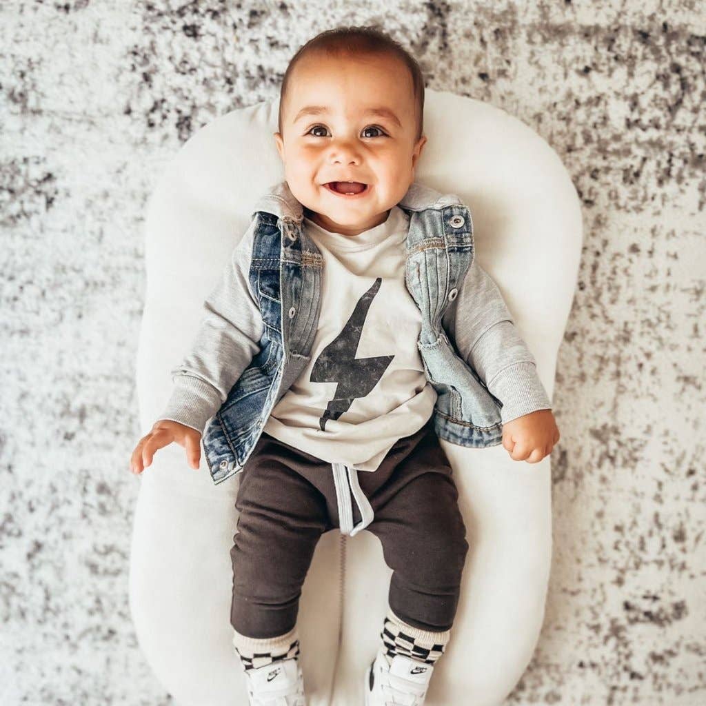 Boys Clothes Greige Acid Wash Spark Tee