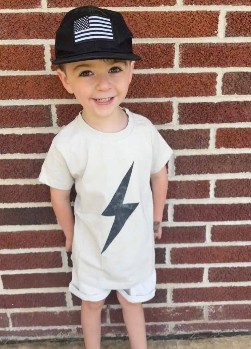 Boys Clothes Greige Acid Wash Spark Tee