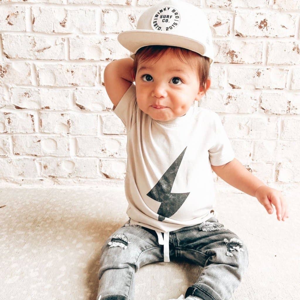 Boys Clothes Greige Acid Wash Spark Tee