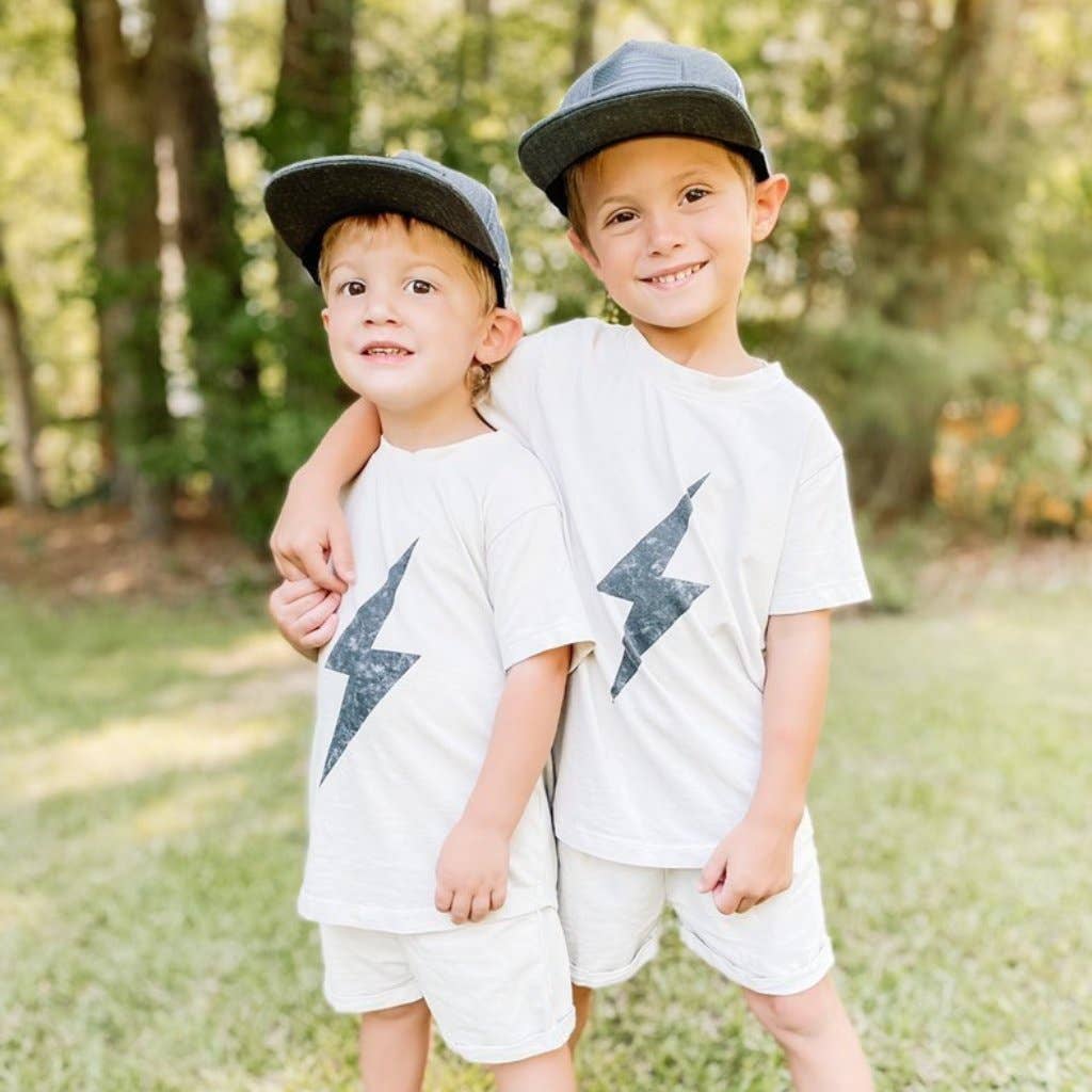 Boys Clothes Greige Acid Wash Spark Tee