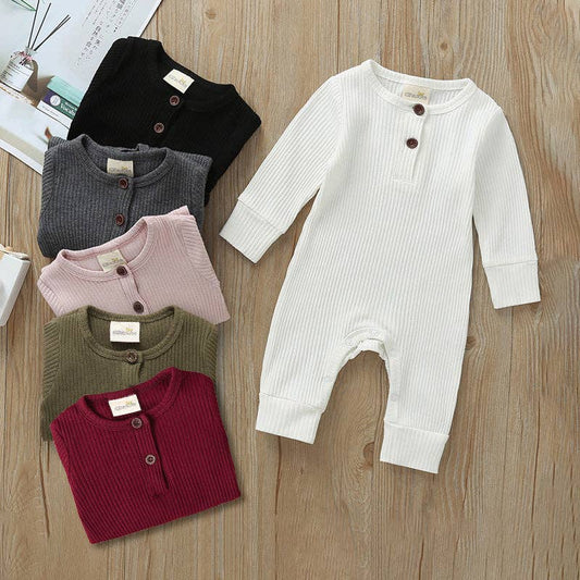 Baby Boy / Girl Cotton Knitted Style  Cardigan Jumpsuit