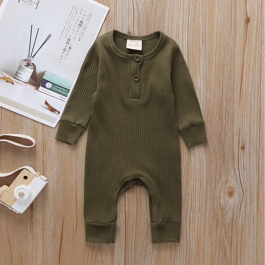 Baby Boy / Girl Cotton Knitted Style  Cardigan Jumpsuit