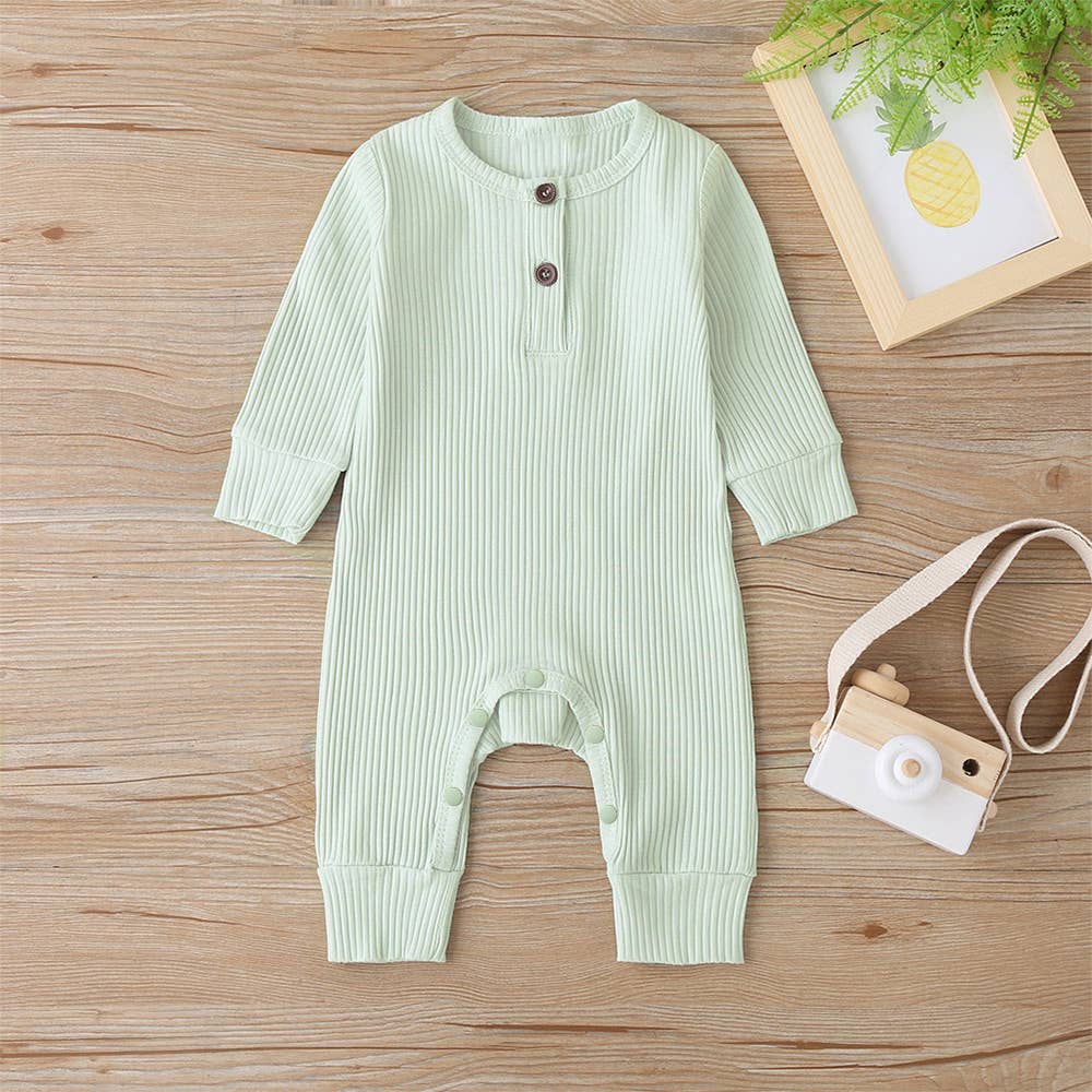 Baby Boy / Girl Cotton Knitted Style  Cardigan Jumpsuit