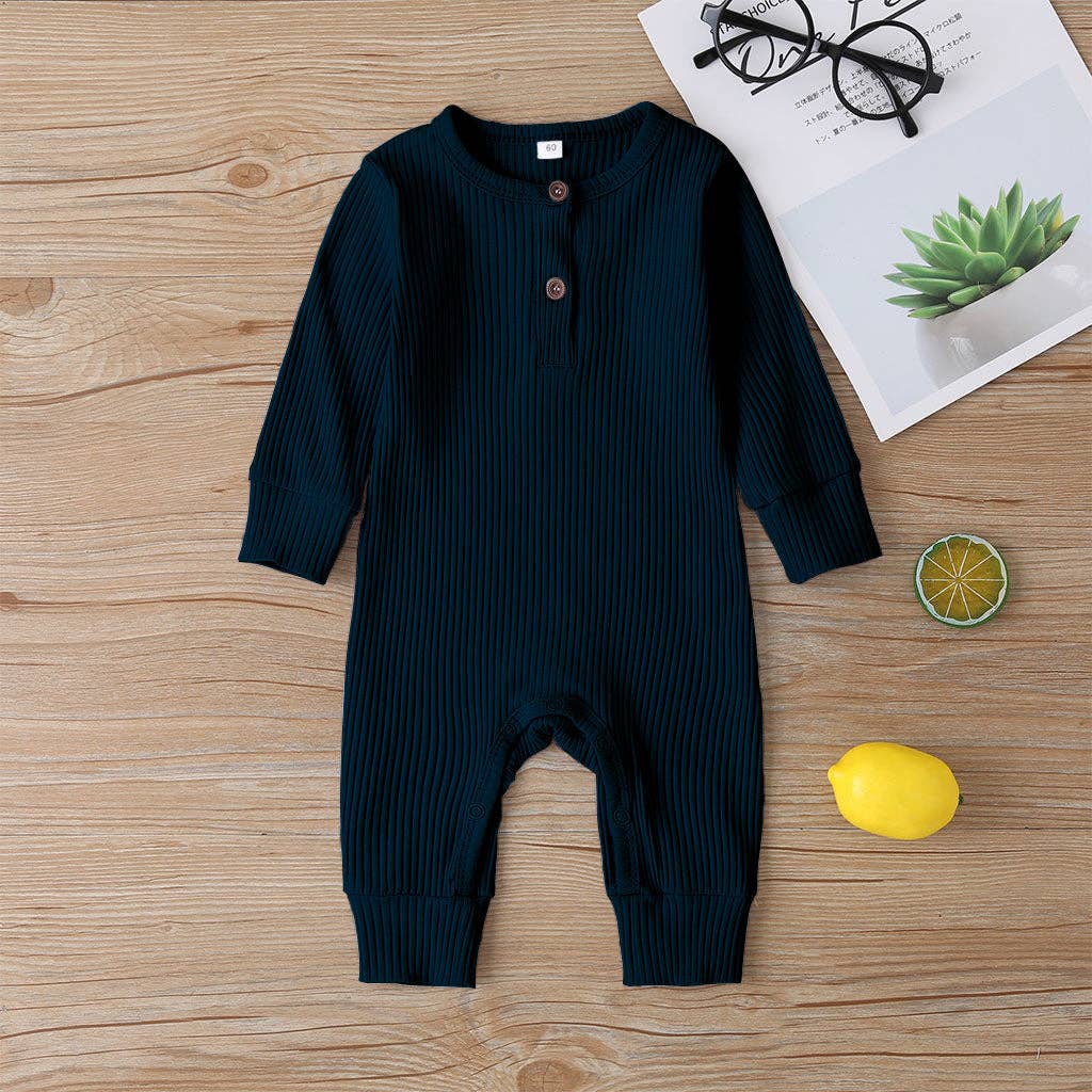 Baby Boy / Girl Cotton Knitted Style  Cardigan Jumpsuit