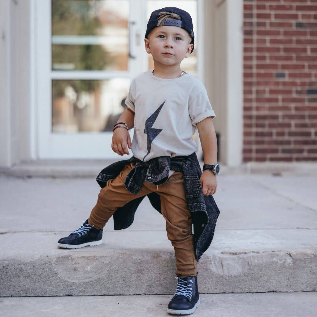 Boys Clothes Greige Acid Wash Spark Tee