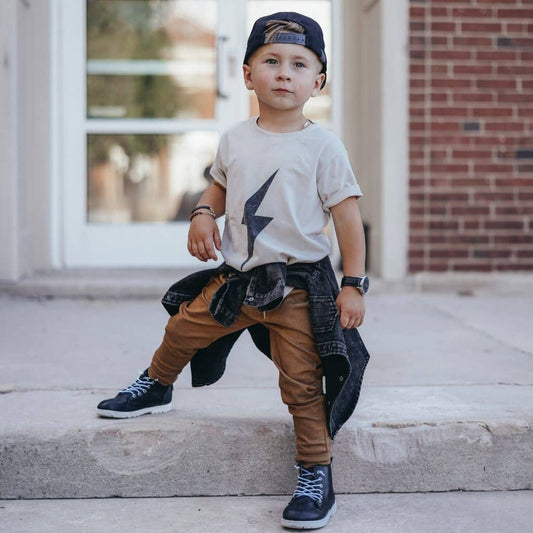Boys Clothes Greige Acid Wash Spark Tee
