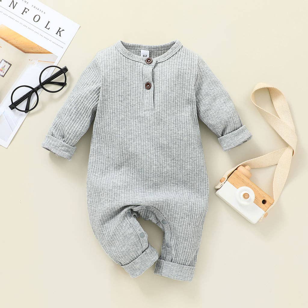 Baby Boy / Girl Cotton Knitted Style  Cardigan Jumpsuit