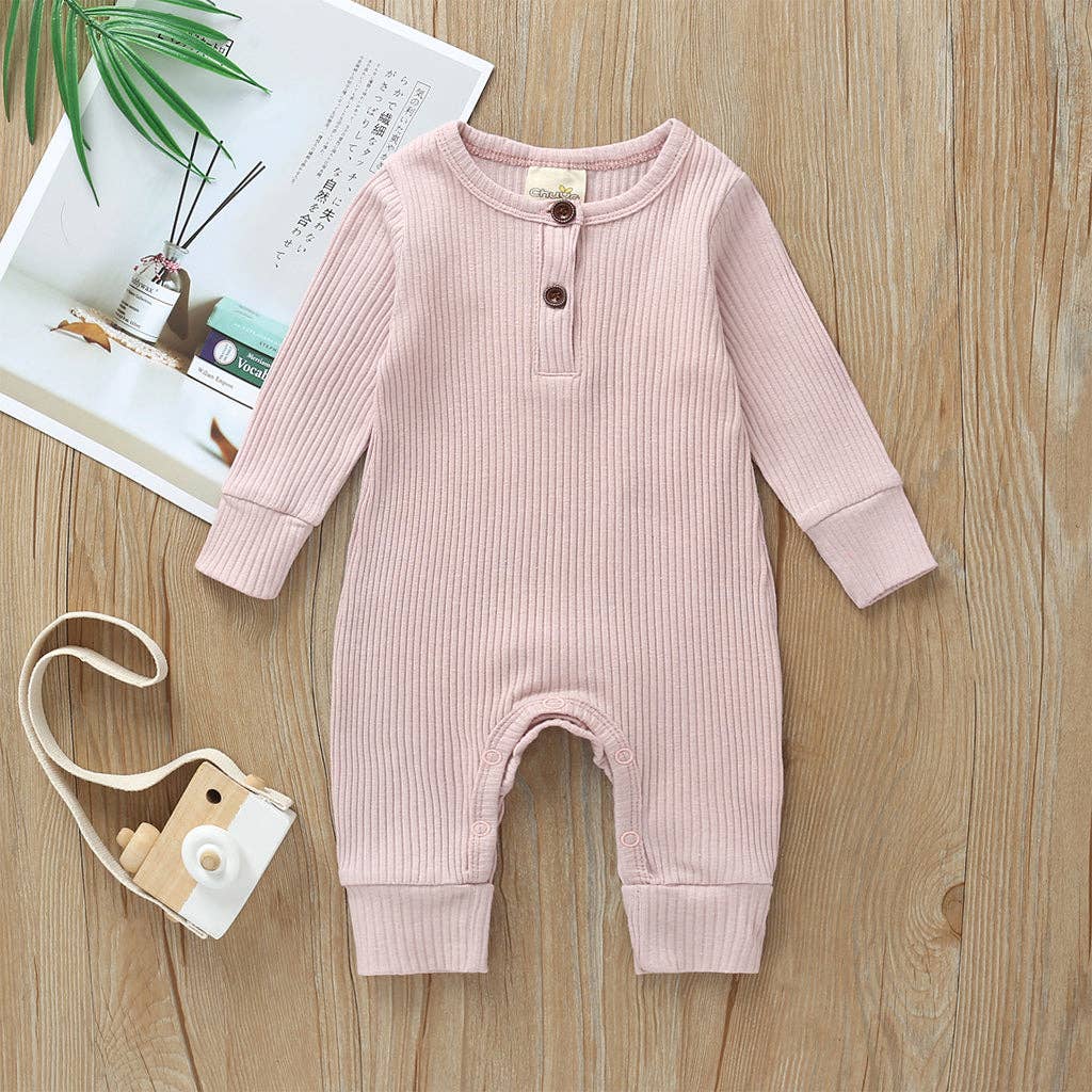 Baby Boy / Girl Cotton Knitted Style  Cardigan Jumpsuit