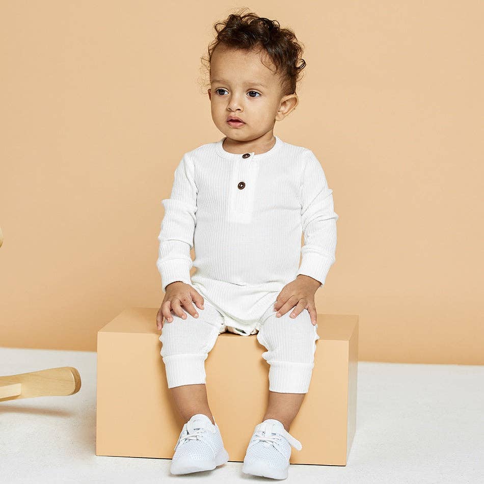 Baby Boy / Girl Cotton Knitted Style  Cardigan Jumpsuit