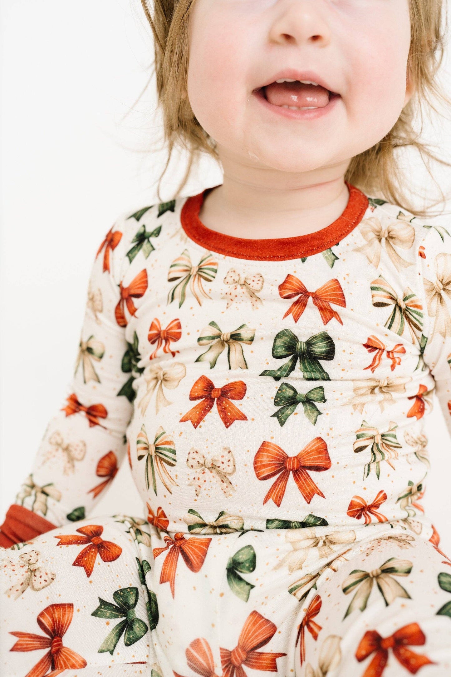 Holiday Bows Bamboo Set