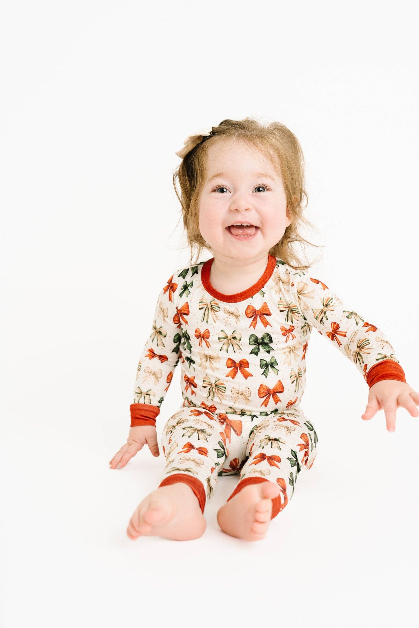 Holiday Bows Bamboo Set