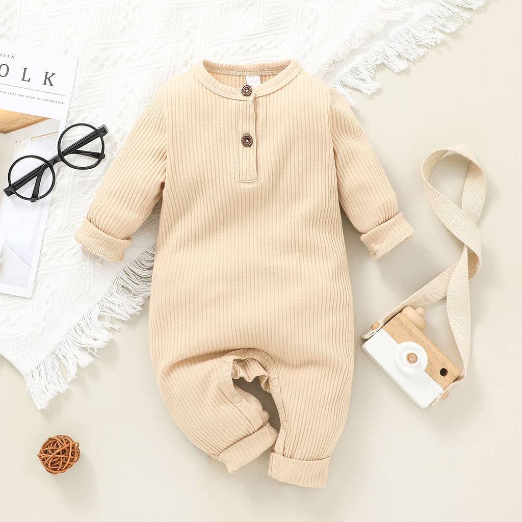 Baby Boy / Girl Cotton Knitted Style  Cardigan Jumpsuit