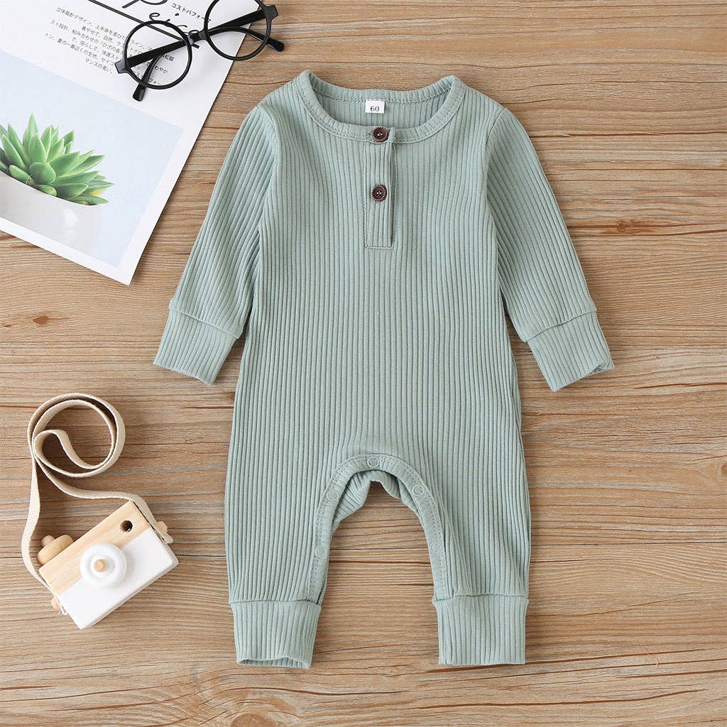Baby Boy / Girl Cotton Knitted Style  Cardigan Jumpsuit