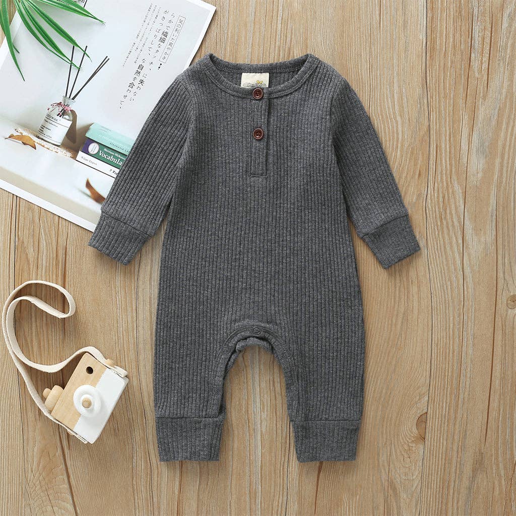 Baby Boy / Girl Cotton Knitted Style  Cardigan Jumpsuit