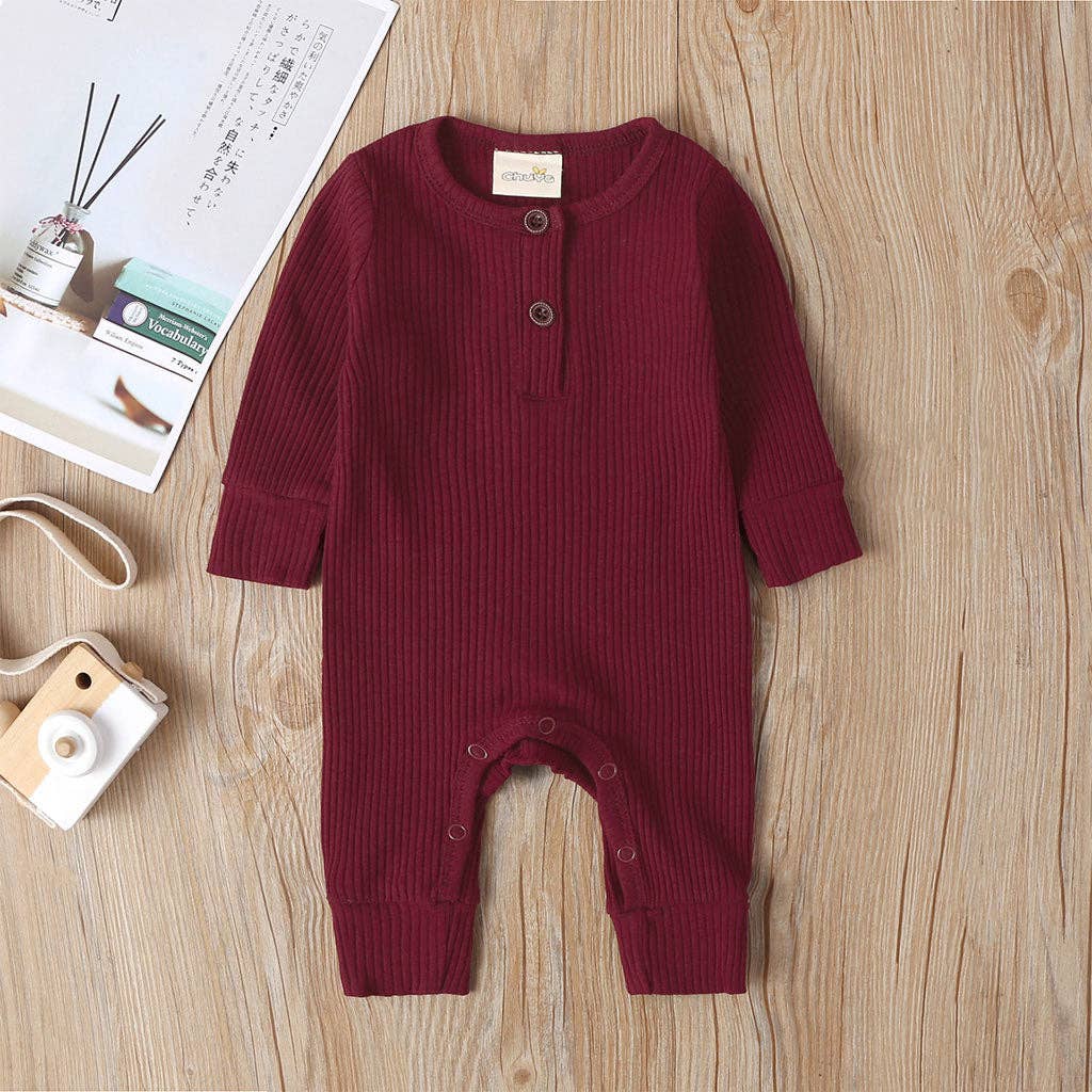Baby Boy / Girl Cotton Knitted Style  Cardigan Jumpsuit